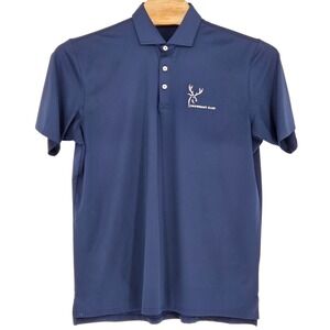 Holderness & Bourne Men's XL The Anderson Golf Polo Shirt Navy Blue Performance